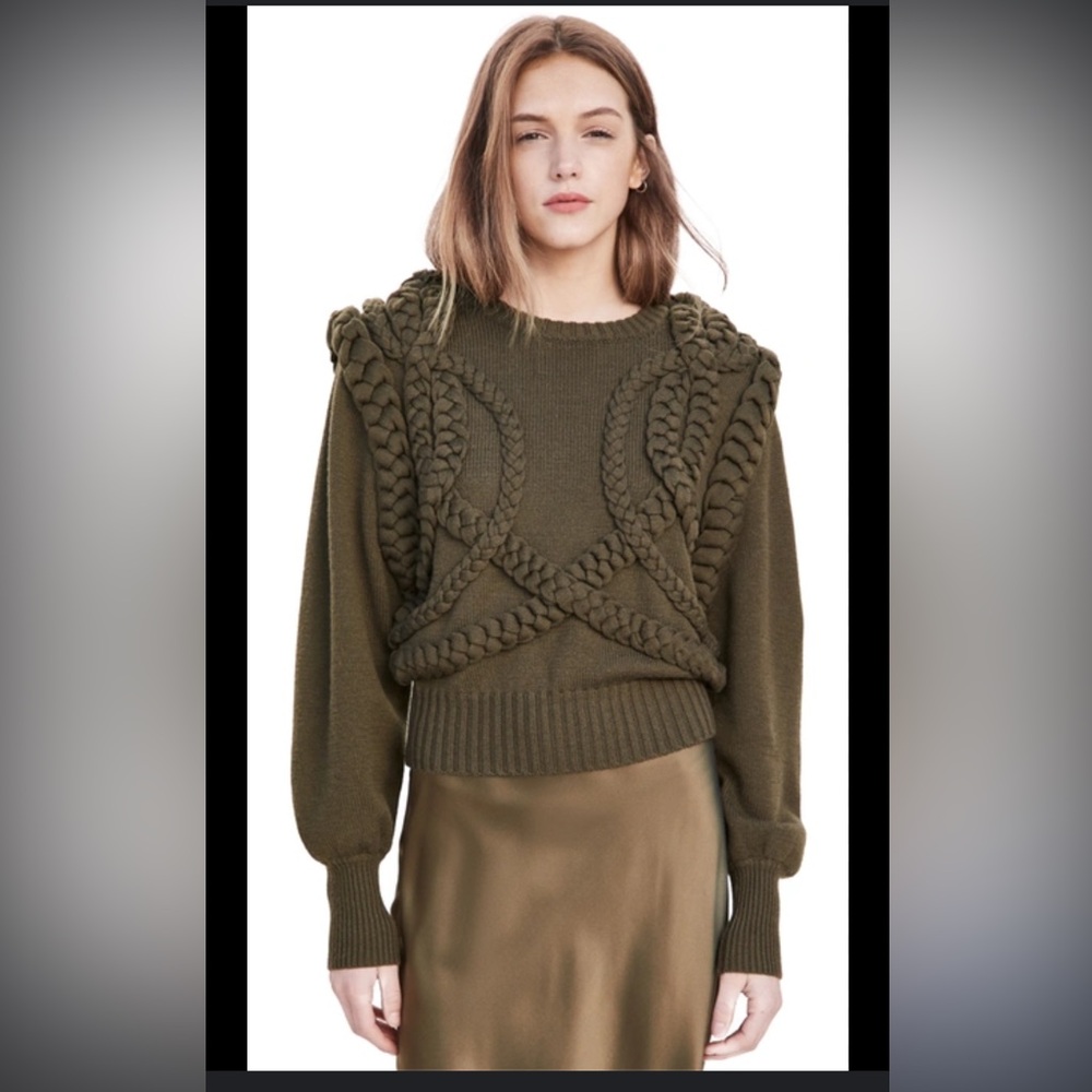 RONNY KOBO Yeva Cable Knit Sweater - Picture 3 of 12